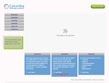 Tablet Screenshot of columbia-tech.com